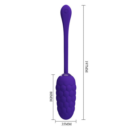 PRETTY LOVE - LILAC RECHARGEABLE MARINE TEXTURED VIBRATING EGG
