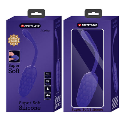 PRETTY LOVE - LILAC RECHARGEABLE MARINE TEXTURED VIBRATING EGG