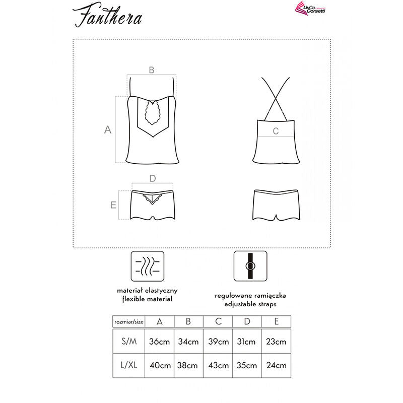 LIVCO CORSETTI FASHION - FANTHERA LC 90561 T-SHIRT + BLUE SHORTS