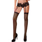 LIVCO CORSETTI FASHION - MANDIRIN LC 90529 PANTY + GARTER BOW BLACK