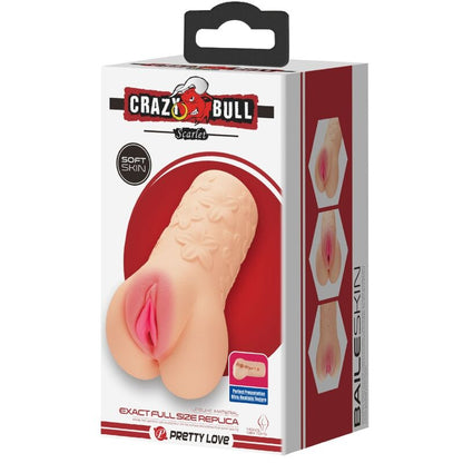 CRAZY BULL - SCARLET VAGINA-SHAPED MASTUBATOR