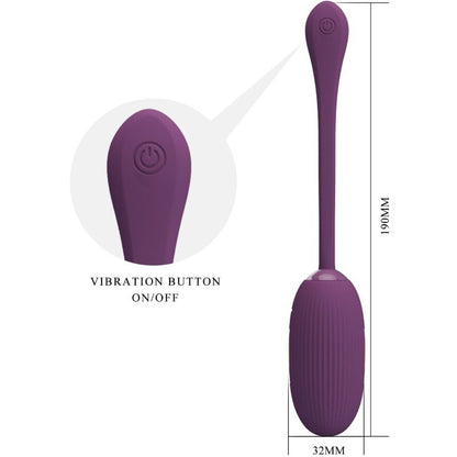 PRETTY LOVE - DOREEN LILAC RECHARGEABLE VIBRATING EGG