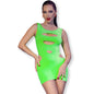 CHILIROSE - CR 4621 GREEN DRESS S/M