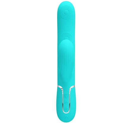 PRETTY LOVE - PERLITA 3-IN-1 MULTIFUNCTIONAL G-SPOT VIBRATOR AQUA GREEN