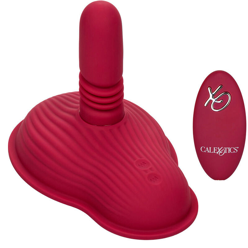 CALEXOTICS - RIDER DOUBLE MOTOR MASSAGER REMOTE CONTROL RED