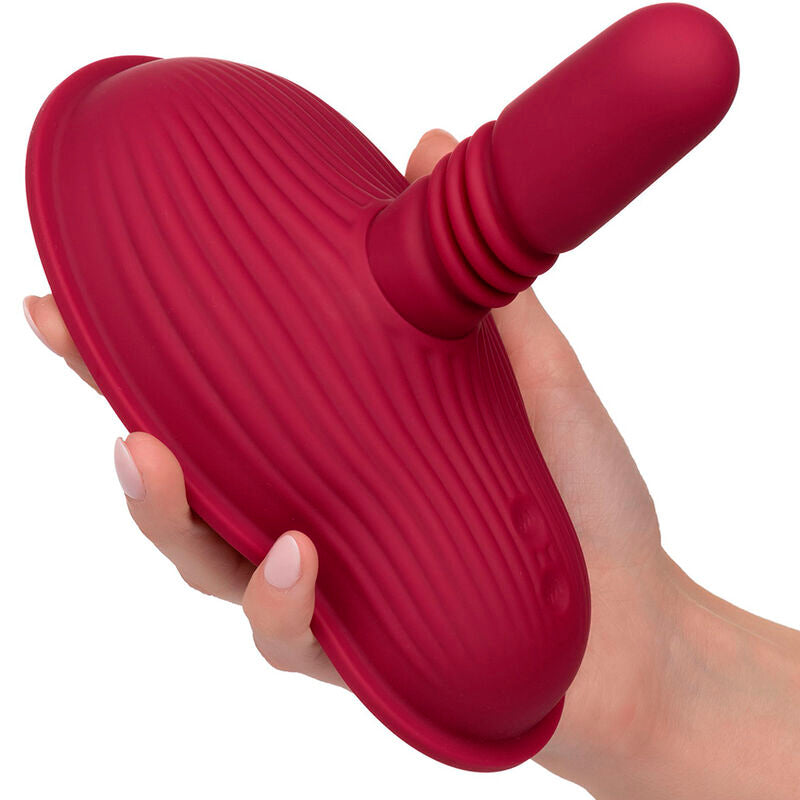 CALEXOTICS - RIDER DOUBLE MOTOR MASSAGER REMOTE CONTROL RED