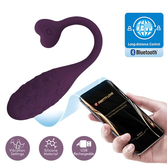 PRETTY LOVE - FISHERMAN APP-CONTROLLED LILAC VIBRATING EGG