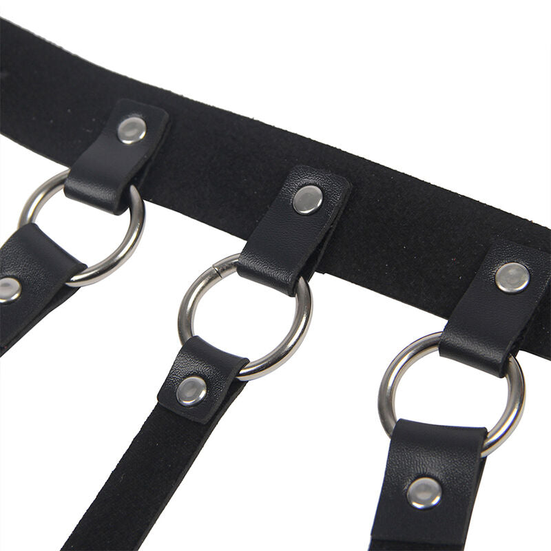 SUBBLIME - CHEST HARNESS LARGE RING CHAINS ONE SIZE