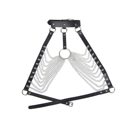 SUBBLIME - CHEST HARNESS LARGE RING CHAINS ONE SIZE