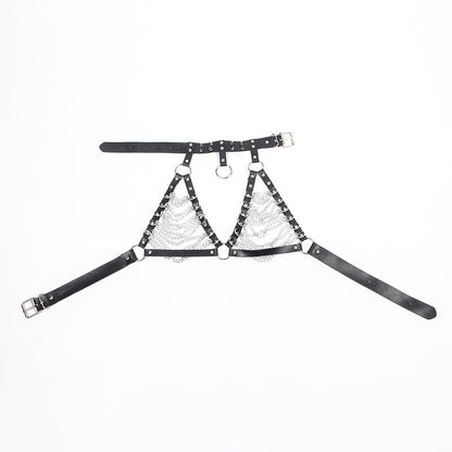 SUBBLIME - HARNESS BRA AND CHAIN ​​COLLAR ONE SIZE