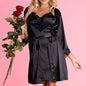 LIVCO CORSETTI FASHION - ARILADYEN LC 90568 ROBE + PANTY BLACK