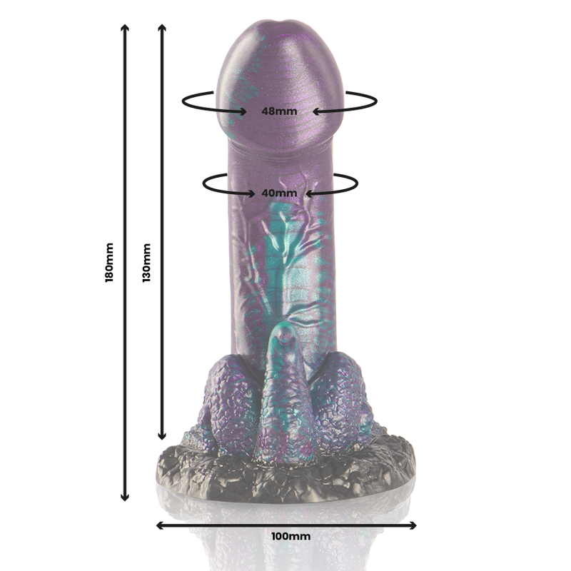 EPIC - BASILISK DOUBLE SCALY PLEASURE DILDO SMALL SIZE
