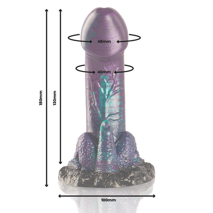 EPIC - BASILISK DOUBLE SCALY PLEASURE DILDO SMALL SIZE