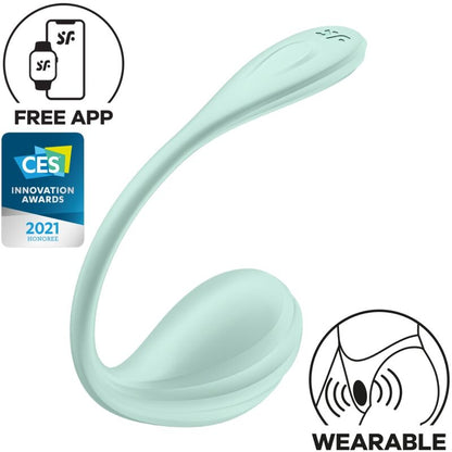 SATISFYER - SMOOTH PETAL G-SPOT STIMULATOR AQUA GREEN FREE APP