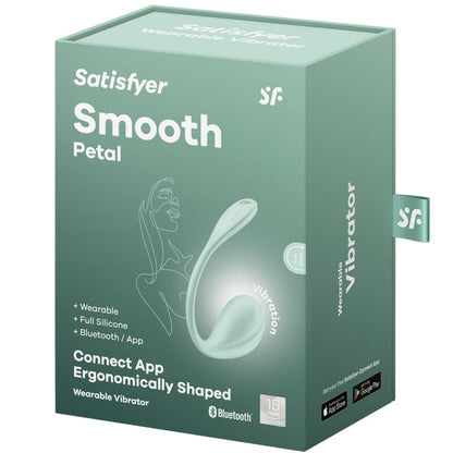 SATISFYER - SMOOTH PETAL G-SPOT STIMULATOR AQUA GREEN FREE APP