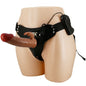 PRETTY LOVE - MARION HARNESS UNIVERSAL BRIEFS WITH VIBRATING DILDO 19 CM MULATTO