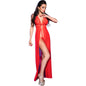 CHILIROSE - CR 3275 LONG BABYDOLL &amp; RED THONG S/M