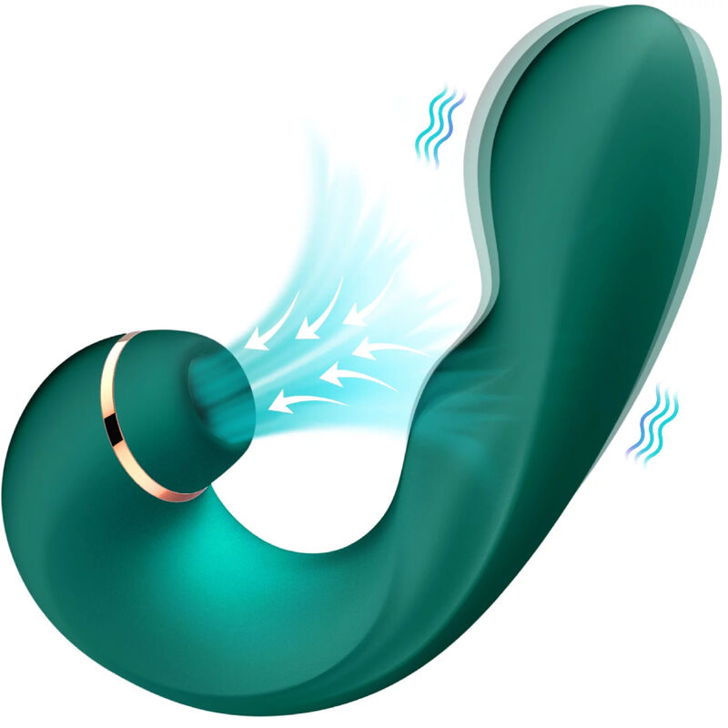 ARMONY - FLEXIBLE GREEN VIBRATOR &amp; SUCTION CUP