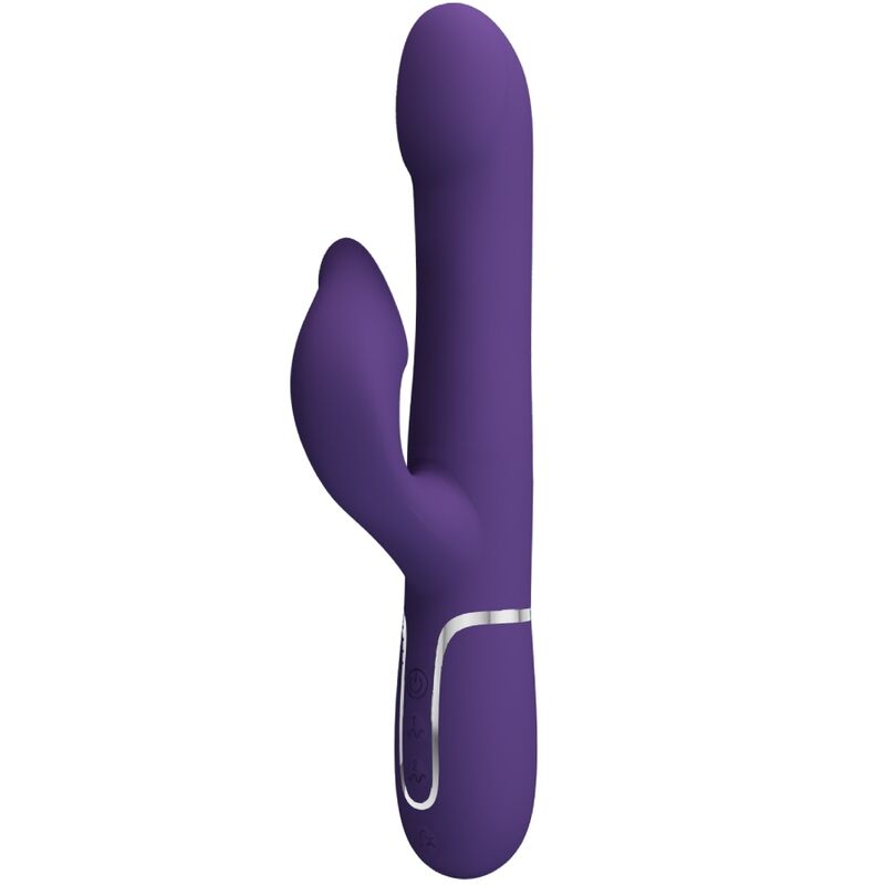 PRETTY LOVE - ZALIN 4-IN-1 PURPLE RABBIT PEARL VIBRATOR