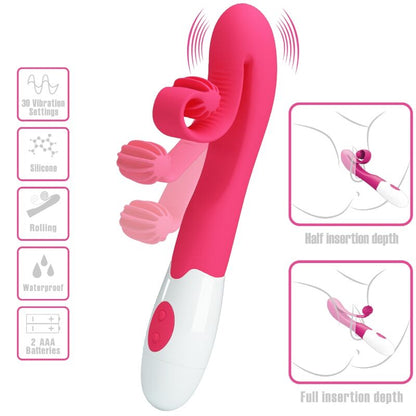 ROMANCE - PINK 30-SPEED VIBRATOR AND STIMULATOR