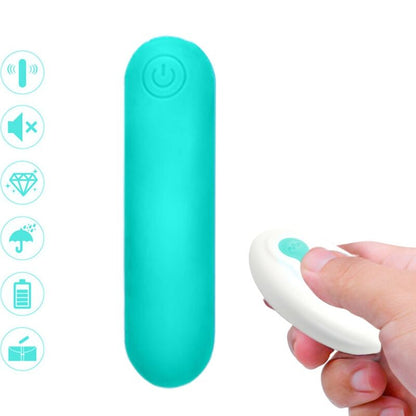 ARMONY - SPLASH JOLINE SILICONE VIBRATING BULLET REMOTE CONTROL 10 VIBRATIONS 65 X 15 CM GREEN
