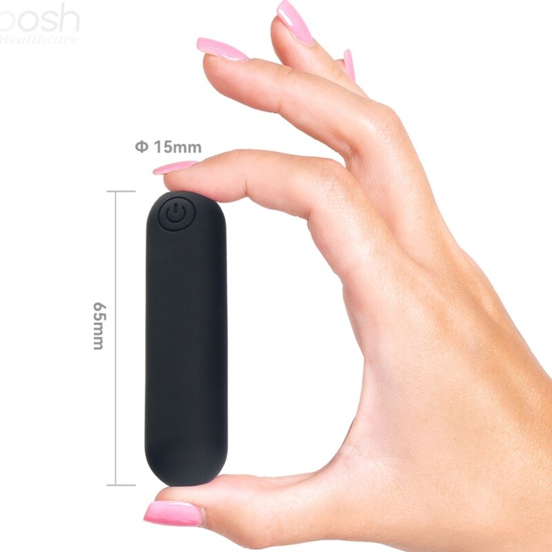 ARMONY - SPLASH JOLINE SILICONE VIBRATING BULLET REMOTE CONTROL 10 VIBRATIONS 65 X 15 CM BLACK