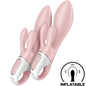 SATISFYER - AIR PUMP BUNNY 3 INFLATABLE VIBRATING RABBIT PINK