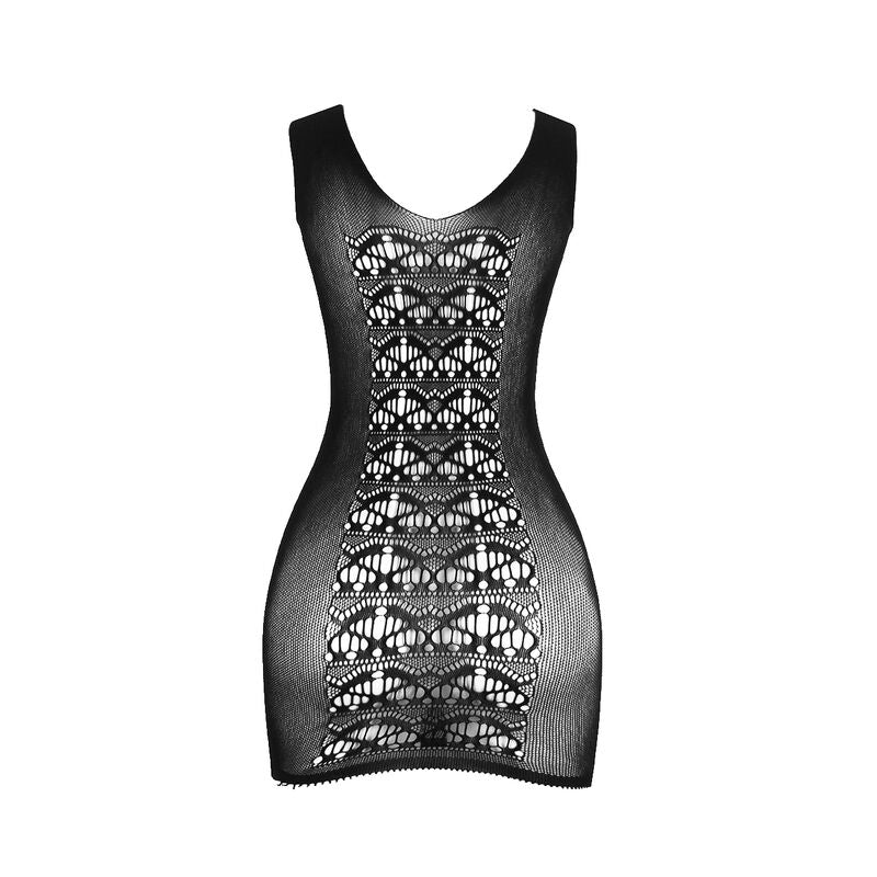 SUBBLIME - 952167 BLACK ELASTIC SHORT FISHNET DRESS ONE SIZE