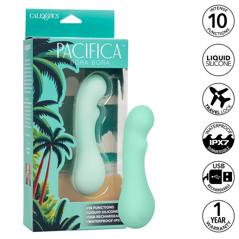 CALEXOTICS - PACIFICA BORA BORA G-SPOT STIMULATOR 10 AQUA VIBRATIONS