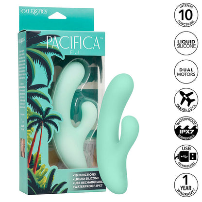 CALEXOTICS - PACIFICA FIJI VIBRATOR AND G-SPOT STIMULATOR 10 AQUA VIBRATIONS