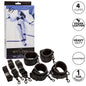 CALEXOTICS - NOCTURNAL BED RESTRAINTS ADJUSTABLE BLACK LEATHER