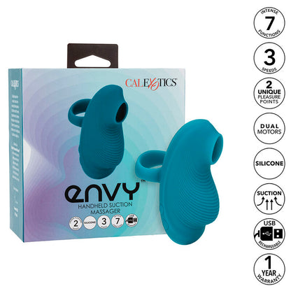 CALEXOTICS - ENVY ROLLING BALL MASSAGER 7 VIBRATIONS BLUE