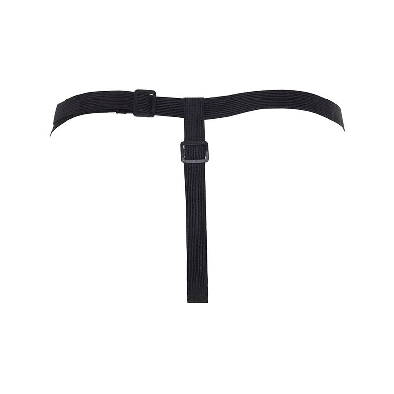 HIDDEN DESIRE - ALTER EGO ADJUSTABLE OPEN VAGINA THONG NATURAL