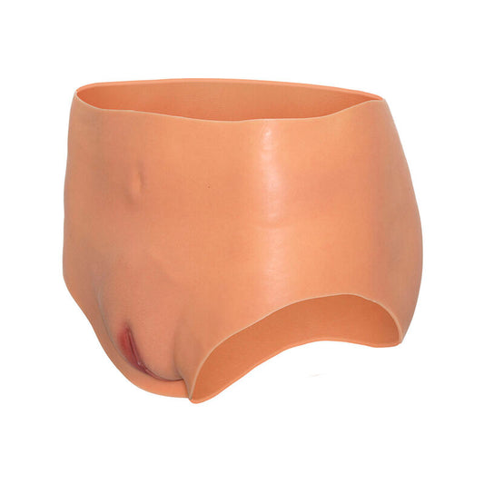 HIDDEN DESIRE - ALTER EGO HIGH WAIST NATURAL OPEN VAGINA PANTIES