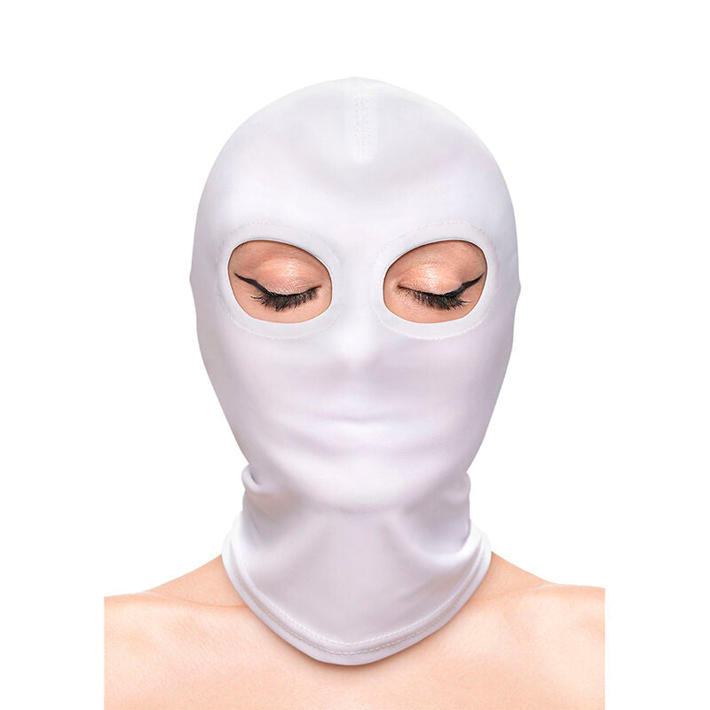 NS NOVELTIES - FETISH &amp; FASHION WHITE NYLON EYE-OPENING BALACLAVA