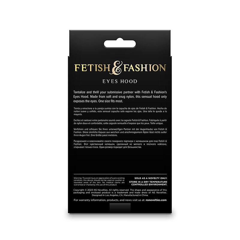 NS NOVELTIES - FETISH &amp; FASHION WHITE NYLON EYE-OPENING BALACLAVA