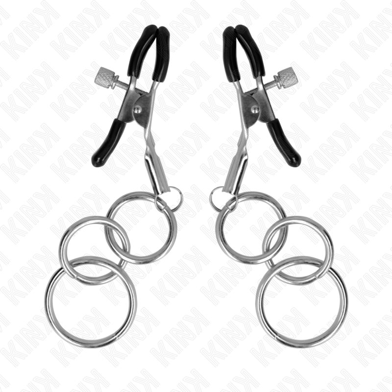 KINK - 3-RING NIPPLE CLAMPS 6 CM