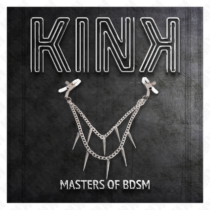 KINK - NIPPLE CLAMPS WITH BARBED CHAIN ​​30 CM