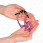 KINK - TRIPLE CHAIN ​​NIPPLE CLAMPS VIOLET 20/23/28 CM