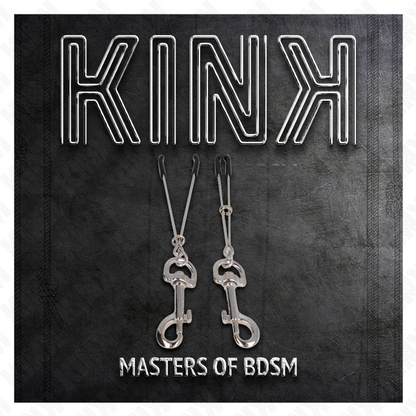 KINK - THIN NIPPLE CLAMPS WITH SILVER HOOK 7 CM