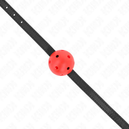 KINK - BALL GAG 4.5 CM BREATHABLE SIMPLICITY RED 62 x 1.5 CM