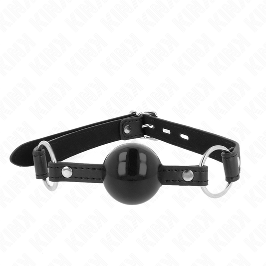 KINK - 4 CM TPE BALL GAG WITH BLACK LOCK 60 x 2 CM