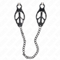 KINK - PINZAS PARA PEZONES ESTILO JAPONÉS CON CADENA NEGRO 30 CM