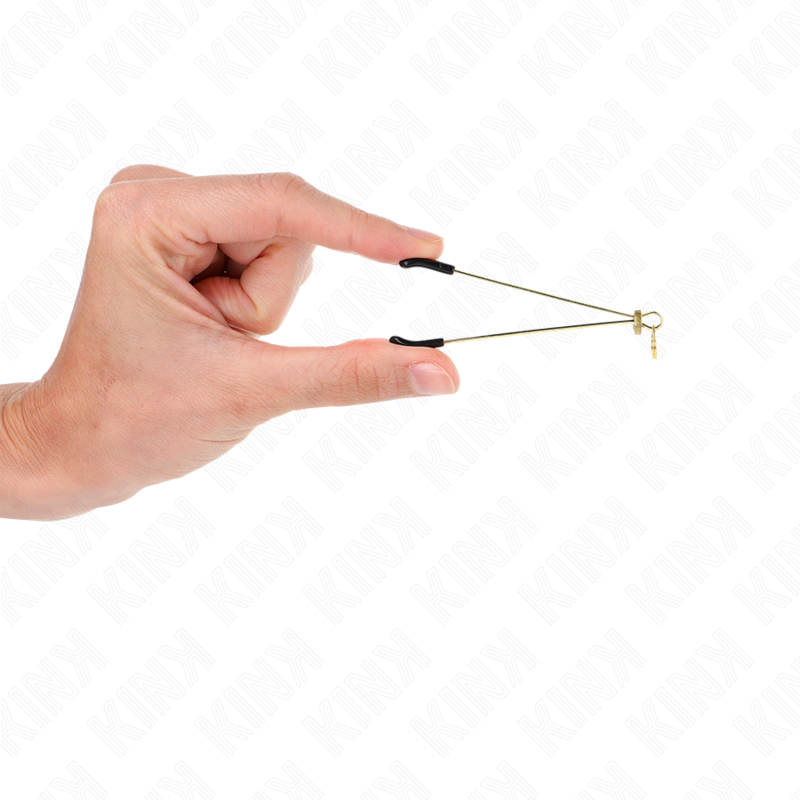 KINK - THIN GOLD NIPPLE CLAMPS 7 CM