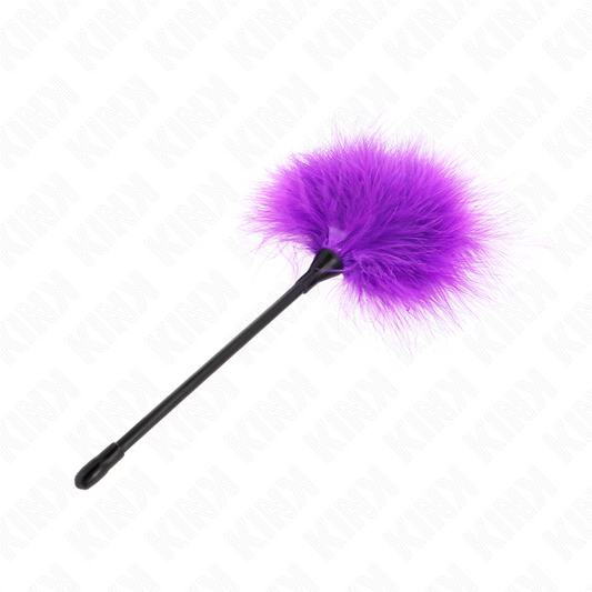 KINK - PURPLE TICKLE FEATHERS USED FOR BONDAGE KIT 27 CM