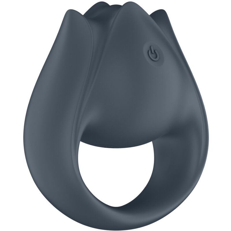 SATISFYER - PERFECT PAIR 2 MULTIVIBRATOR 2 IN 1 COCK RING &amp; FINGER STIMULATOR GREY