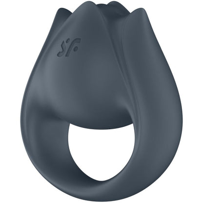 SATISFYER - PERFECT PAIR 2 MULTIVIBRATOR 2 IN 1 COCK RING &amp; FINGER STIMULATOR GREY