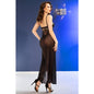 CHILIROSE - CR 4723 LONG BABYDOLL &amp; BLACK THONG S