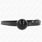 KINK - 4 CM SOLID SINGLE BALL GAG BLACK 65 x 1.5 CM