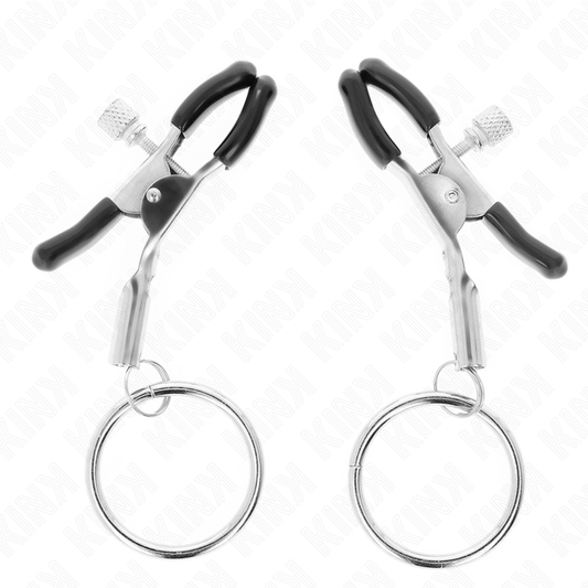 KINK - 6 CM NIPPLE CLAMPS WITH RING